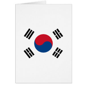 Cartão Bandeira da Coreia do Sul - Yin Yang