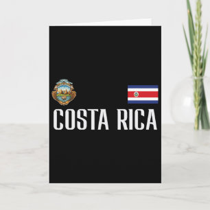 Cartão Bandeira da Costa Rica Futebol Torcedor Homens Mul