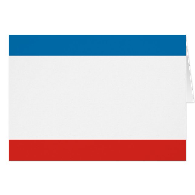 Cartão Bandeira da Crimeia (Frente Horizontal)
