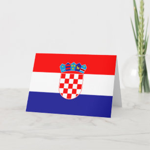 Cartão Bandeira da Croácia