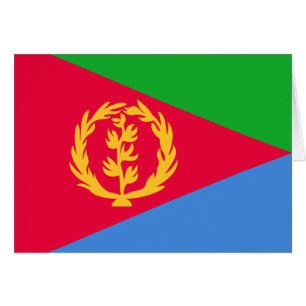 Cartão Bandeira da Eritreia