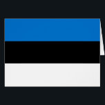 Cartão Bandeira da Estônia<br><div class="desc">Bandeira Patriótica da Estônia.</div>