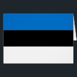 Cartão Bandeira da Estônia<br><div class="desc">Bandeira Patriótica da Estônia.</div>