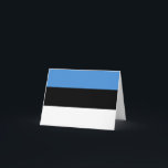 Cartão Bandeira da Estônia (Estônia)<br><div class="desc">Produtos de Sinalizador Mundial Personalizáveis - Sinta-se livre para adicionar seu próprio texto.</div>