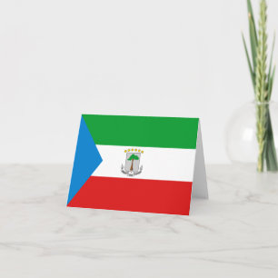 Cartão Bandeira da Guiné Equatorial