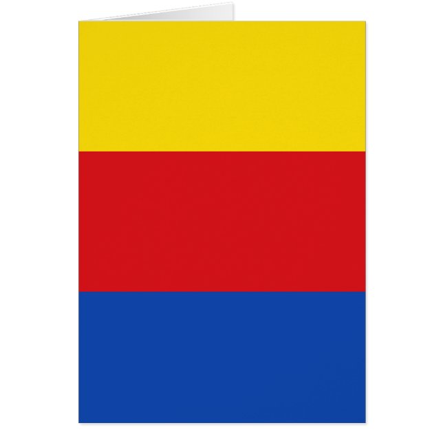 Cartão Bandeira da Holanda do Norte (Frente)