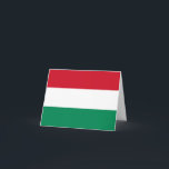 Cartão Bandeira da Hungria<br><div class="desc">Produtos de Sinalizador Mundial Personalizáveis - Sinta-se livre para adicionar seu próprio texto.</div>