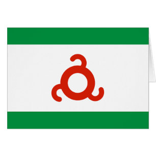 Cartão Bandeira da Ingushetia