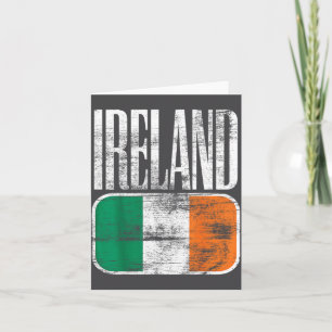 Cartão Bandeira da Irlanda Suporte 