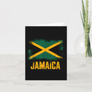Cartão Bandeira da Jamaica 