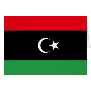 Cartão Bandeira da Líbia