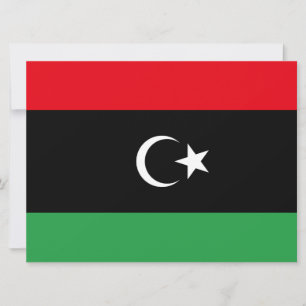 Cartão Bandeira da Líbia