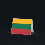 Cartão Bandeira da Lituânia (lituana)<br><div class="desc">Produtos de Sinalizador Mundial Personalizáveis - Sinta-se à vontade para adicionar seu próprio texto.</div>