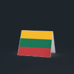 Cartão Bandeira da Lituânia (lituana)<br><div class="desc">Produtos de Sinalizador Mundial Personalizáveis - Sinta-se à vontade para adicionar seu próprio texto.</div>