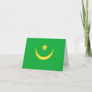 Cartão Bandeira da Mauritânia