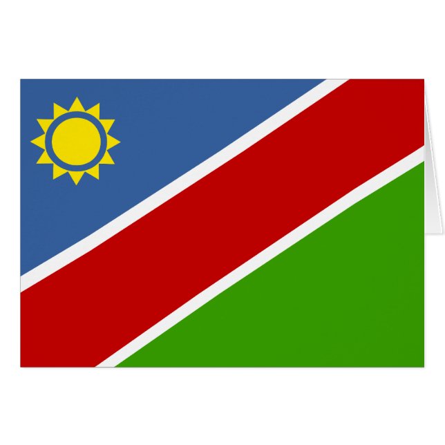 Cartão Bandeira da Namíbia (Frente Horizontal)