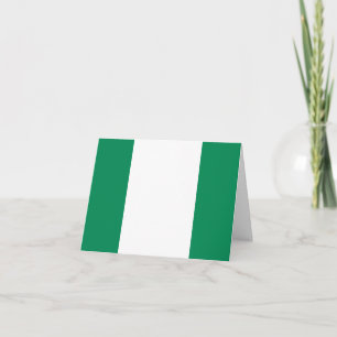 Cartão Bandeira da Nigéria (nigeriana)