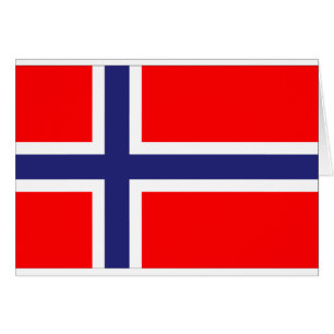 Cartão Bandeira da Noruega