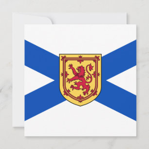 Cartão Bandeira da Nova Escócia (Província do Canadá)