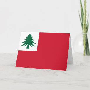 Cartão Bandeira da Nova Inglaterra
