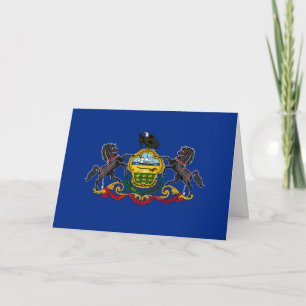 Cartão Bandeira da Pensilvânia