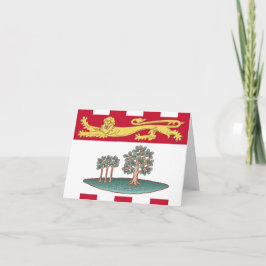 Cartão Bandeira da província da Ilha do Príncipe Eduardo