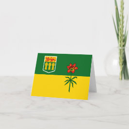 Cartão Bandeira da província de Saskatchewan