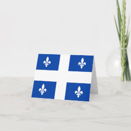 Cartão Bandeira da província do Quebec
