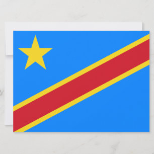 Cartão Bandeira da RDC (República Democrática do Congo)