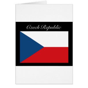 Cartão Bandeira da República Checa - Ceska Republika