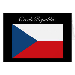 Cartão Bandeira da República Checa - Ceska Republika