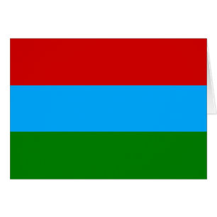 Cartão Bandeira da República da Carélia