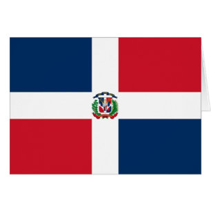 Cartão Bandeira da República Dominicana