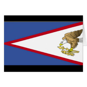 Cartão Bandeira da Samoa Americana