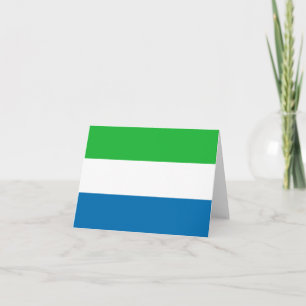 Cartão Bandeira da Serra Leoa