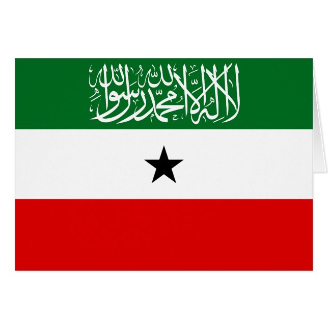 Cartão Bandeira da Somalilândia (Frente Horizontal)
