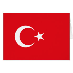 Cartão Bandeira da Turquia
