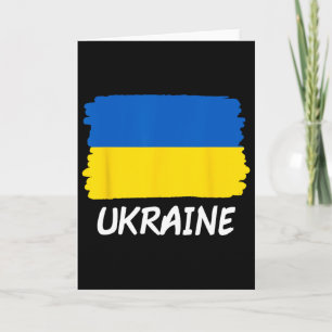 Cartão Bandeira da Ucrânia