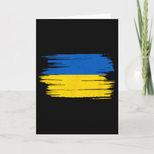 Cartão Bandeira da Ucrânia Bandeira Nacional Kiev Ucrania