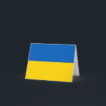 Cartão Bandeira da Ucrânia (Ucraniana)<br><div class="desc">Produtos de Sinalizador Mundial Personalizáveis - Sinta-se livre para adicionar seu próprio texto.</div>