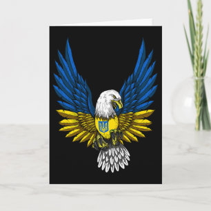 Cartão Bandeira da Ucrânia Ucraniano 1