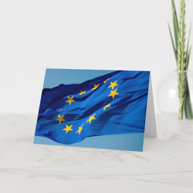Cartão Bandeira da UE (Frente)