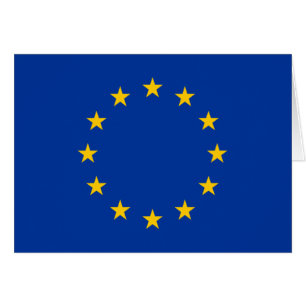 Cartão Bandeira da União Europeia