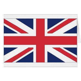 Cartão bandeira da União/ União do Reino Unido