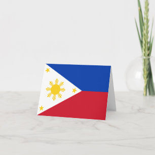 Cartão Bandeira das Filipinas