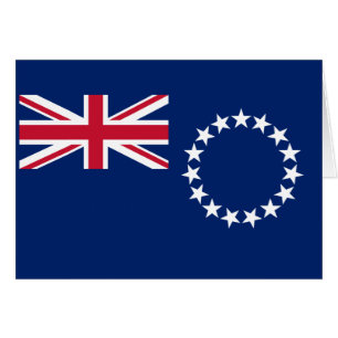 Cartão Bandeira das Ilhas Cook