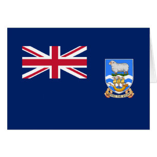 Cartão Bandeira das Ilhas Falkland
