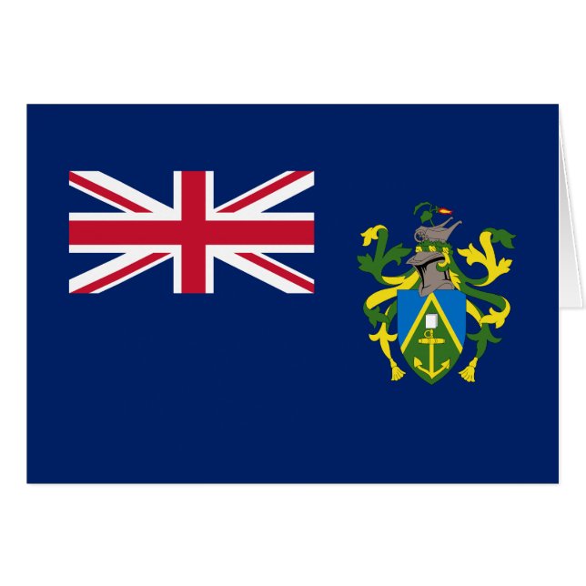 Cartão Bandeira das Ilhas Pitcairn (Frente Horizontal)