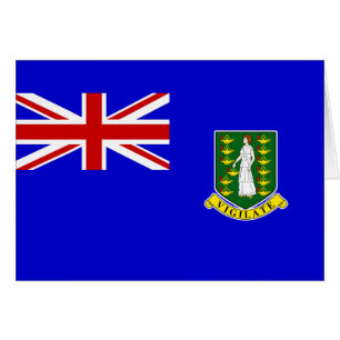 Cartão Bandeira das Ilhas Virgens Britânicas