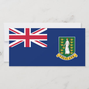 Cartão Bandeira das Ilhas Virgens Britânicas (BVI)